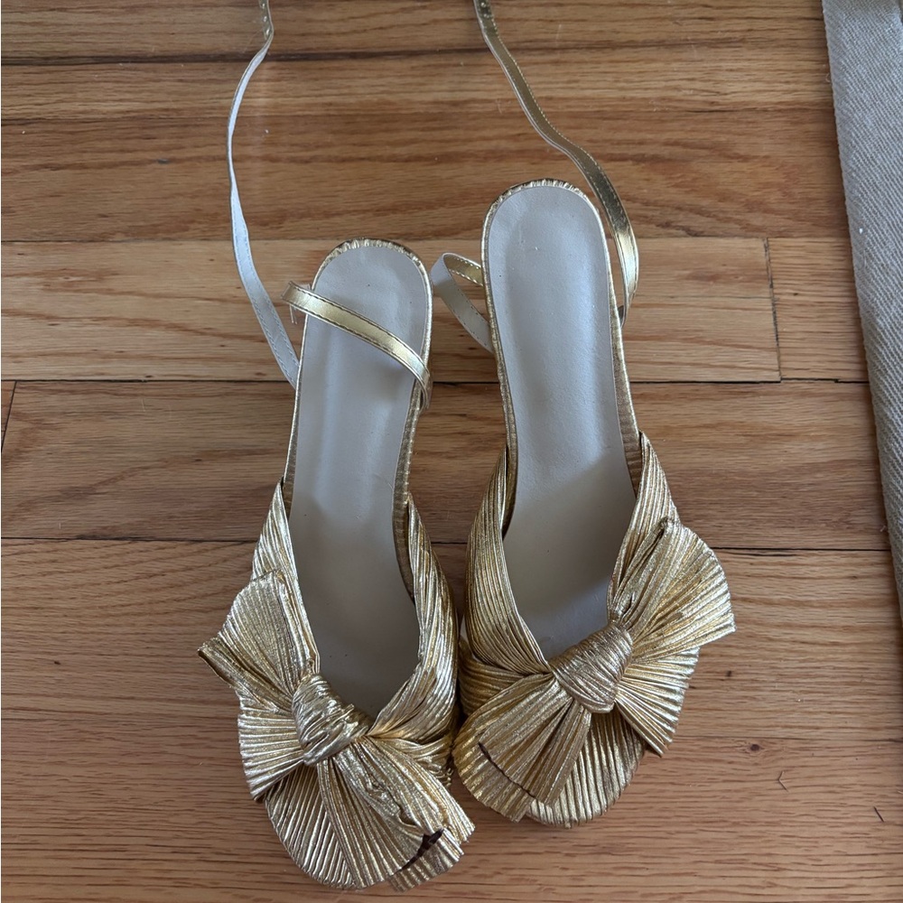 Amazon Gold Bow Heels